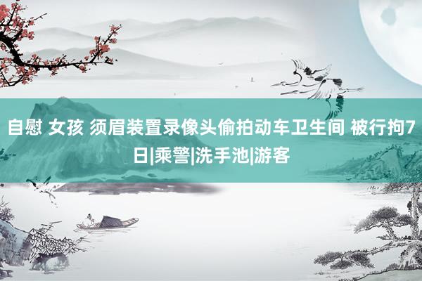 自慰 女孩 须眉装置录像头偷拍动车卫生间 被行拘7日|乘警|洗手池|游客