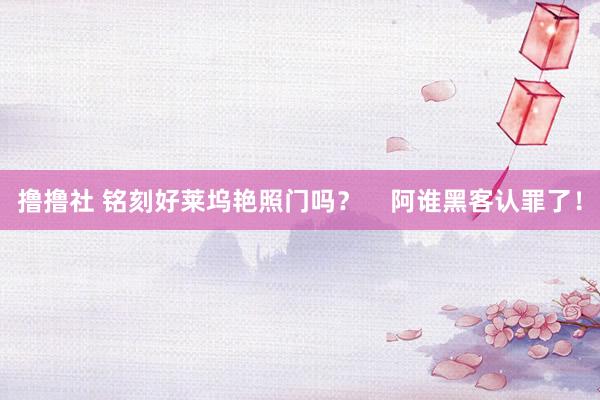 撸撸社 铭刻好莱坞艳照门吗？    阿谁黑客认罪了！